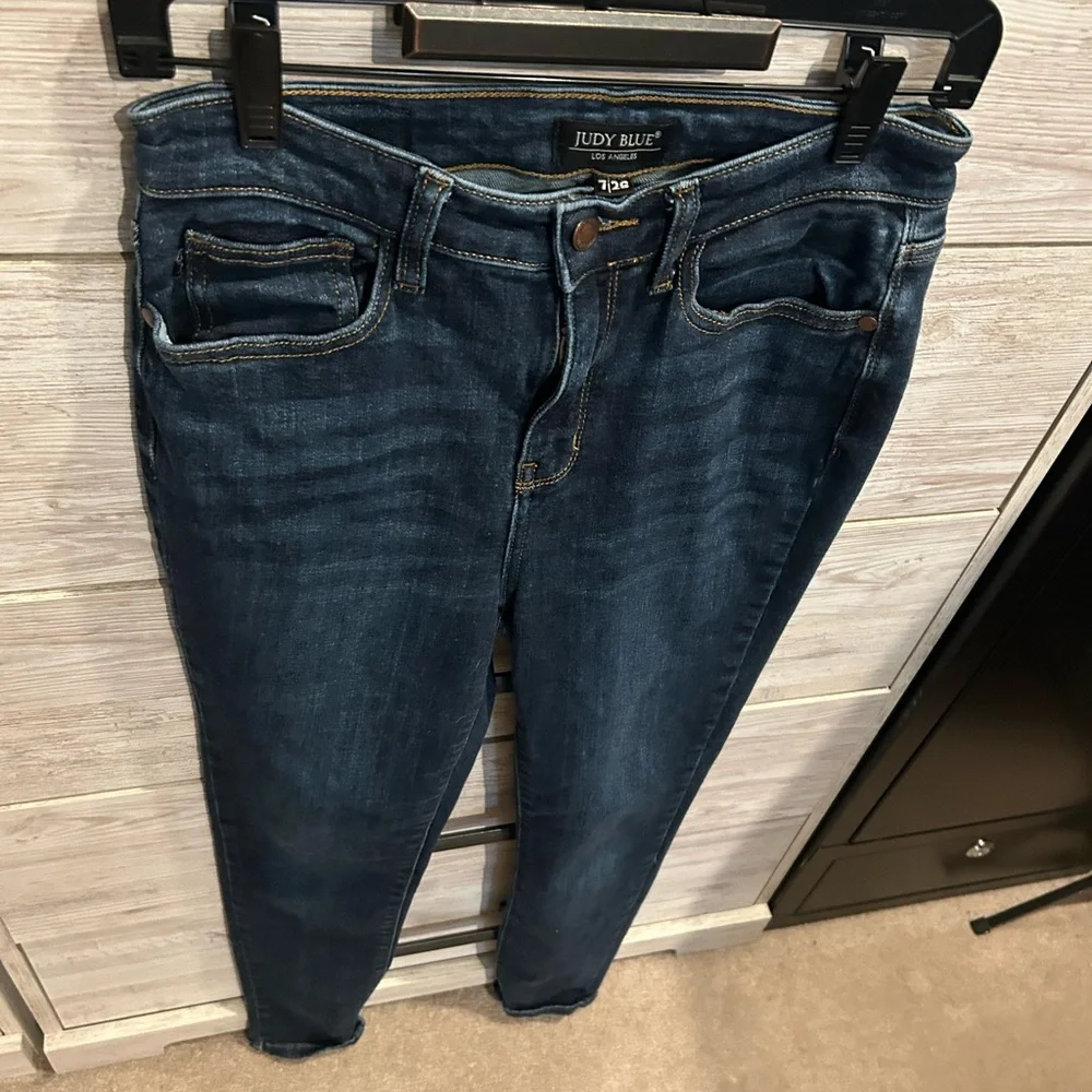 Judy Blue skinny jeans for women dark wash 7/28 - Picture 3 of 8